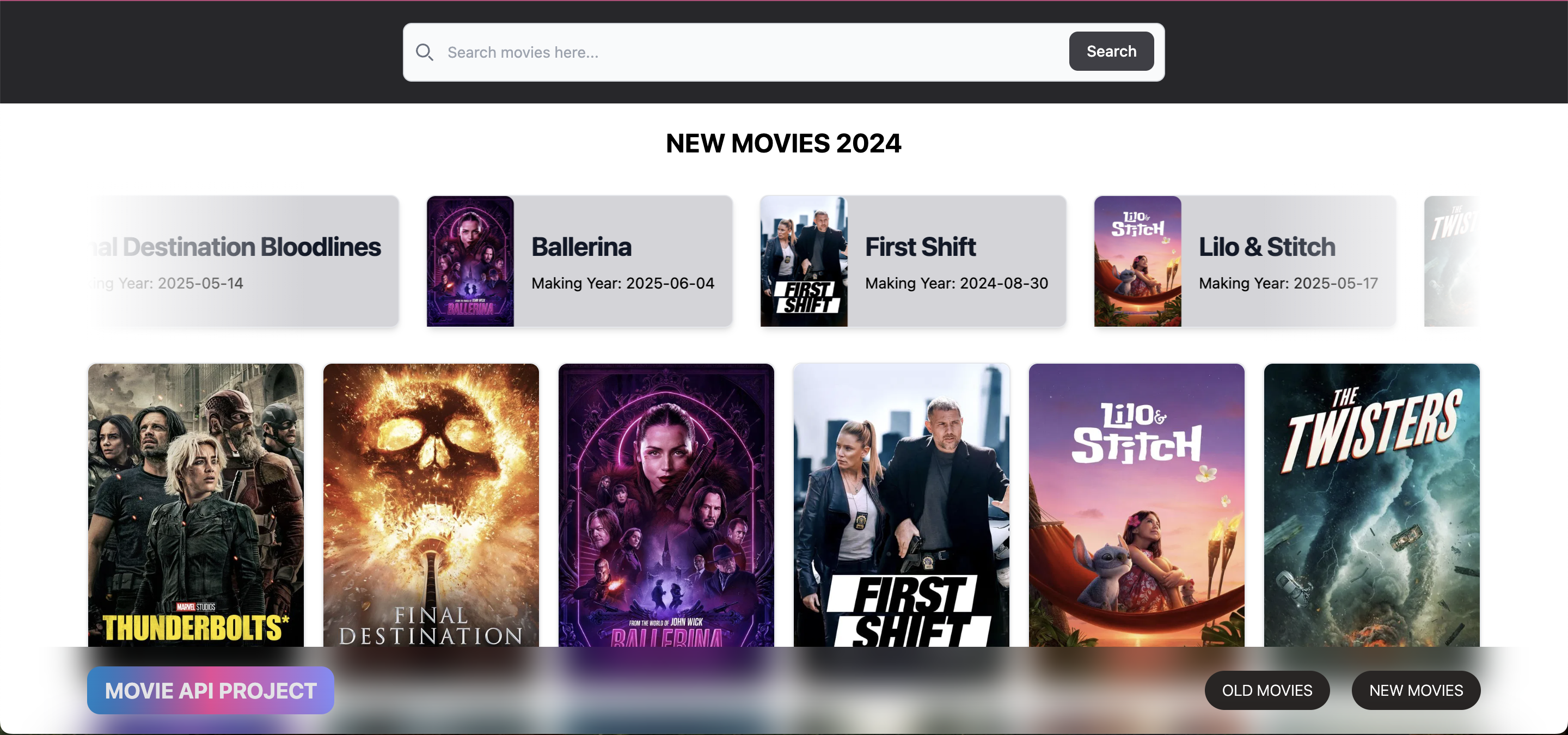 Movie API Project